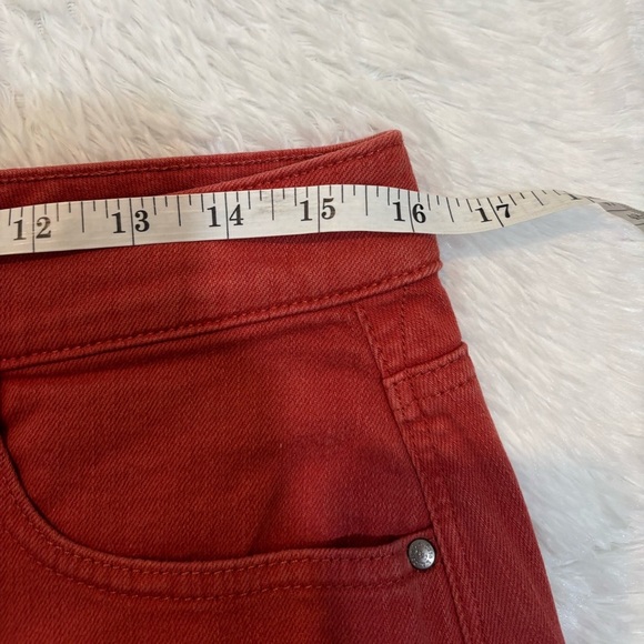 LL Bean Rustic Red Colored Denim Skirt Women’s Size 6 Fishermancore Boating - Picture 4 of 5